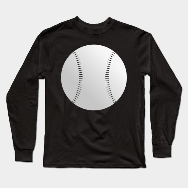 Baseball leather ball Long Sleeve T-Shirt by JewelryArcade
